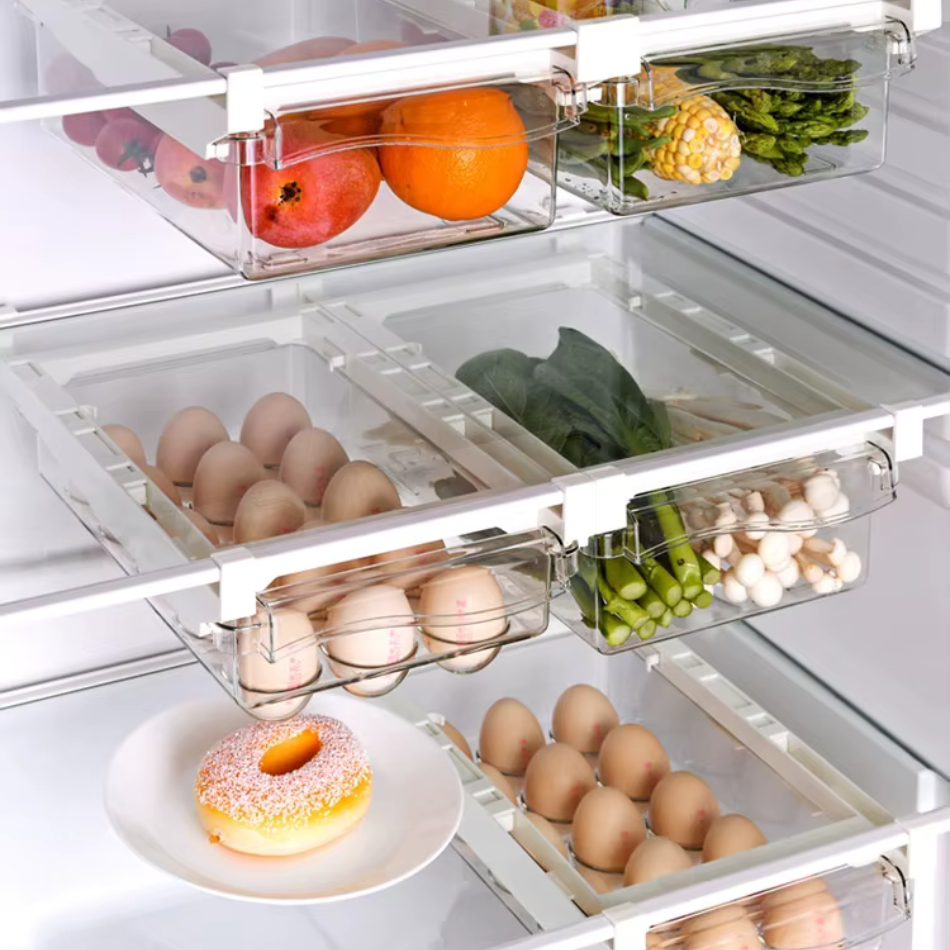 Boîte de rangement frigo oeuf et legumes - Opti Rangement