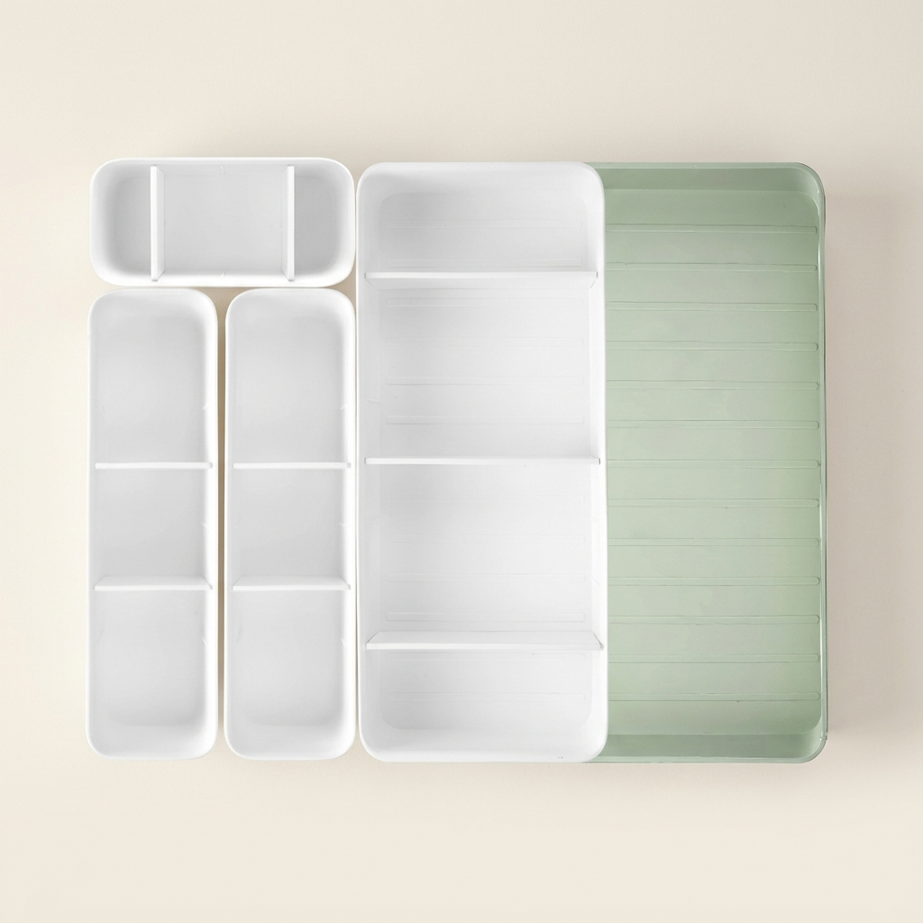 Compartiments extensibles pour rangement de cuisine optimisé