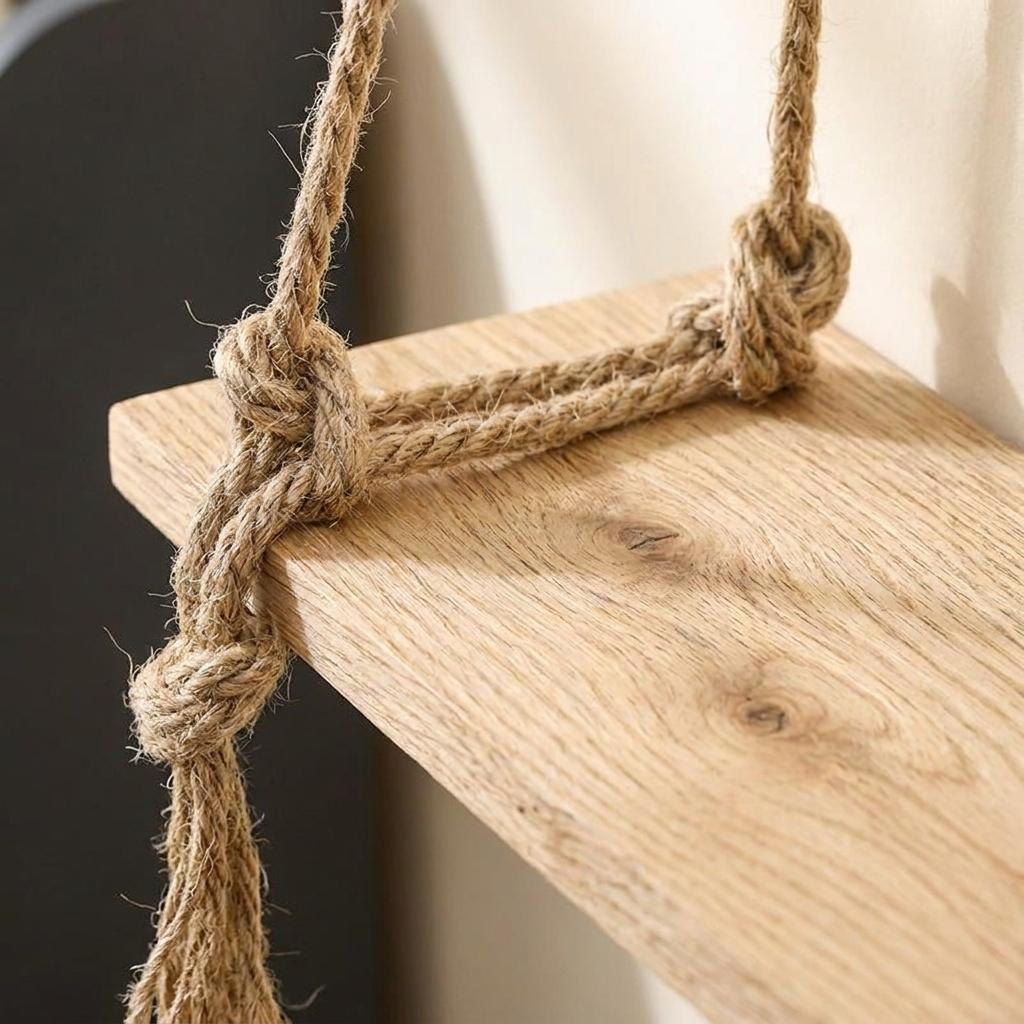 Gros plan sur finitions premium bois naturel