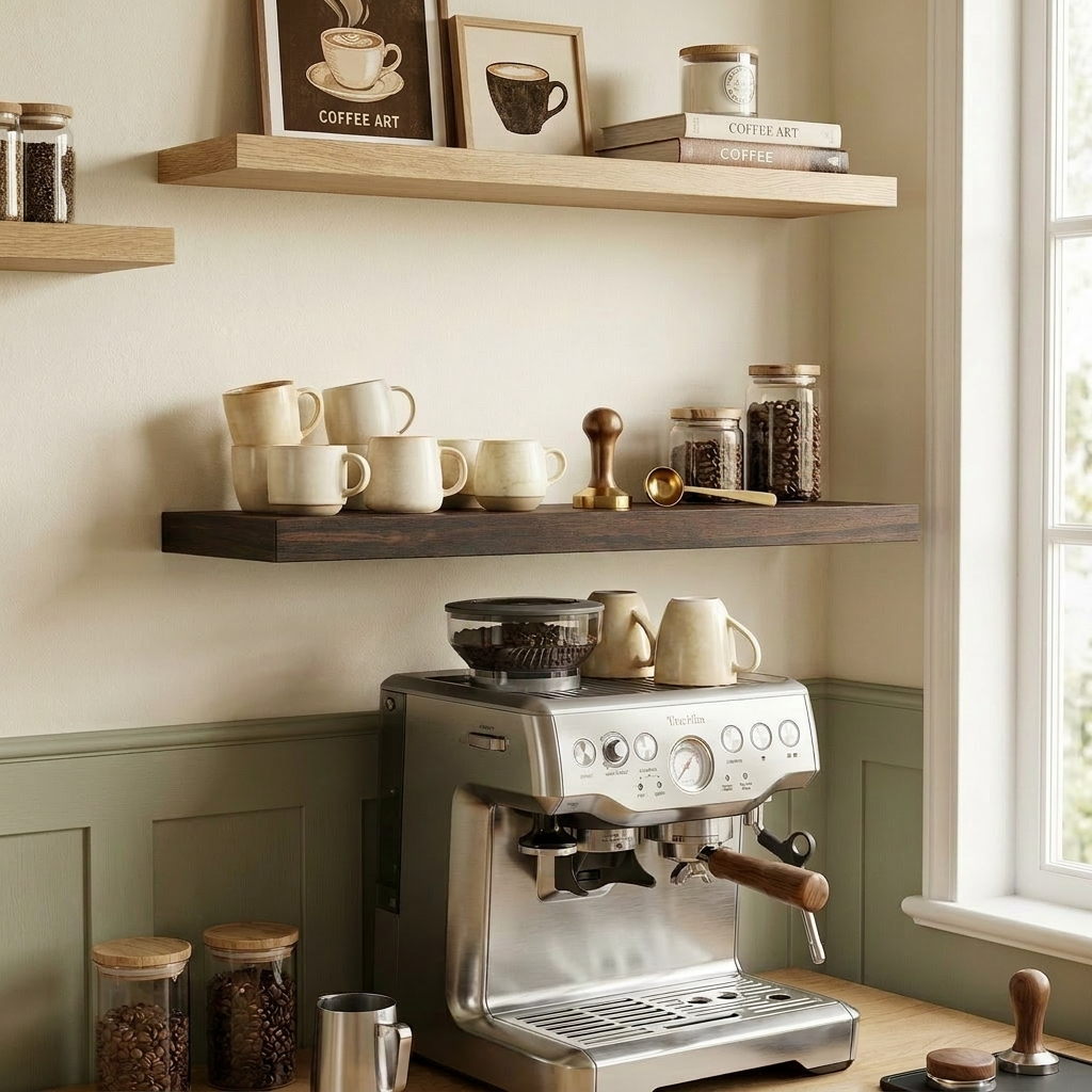 Étagère murale cuisine en bois