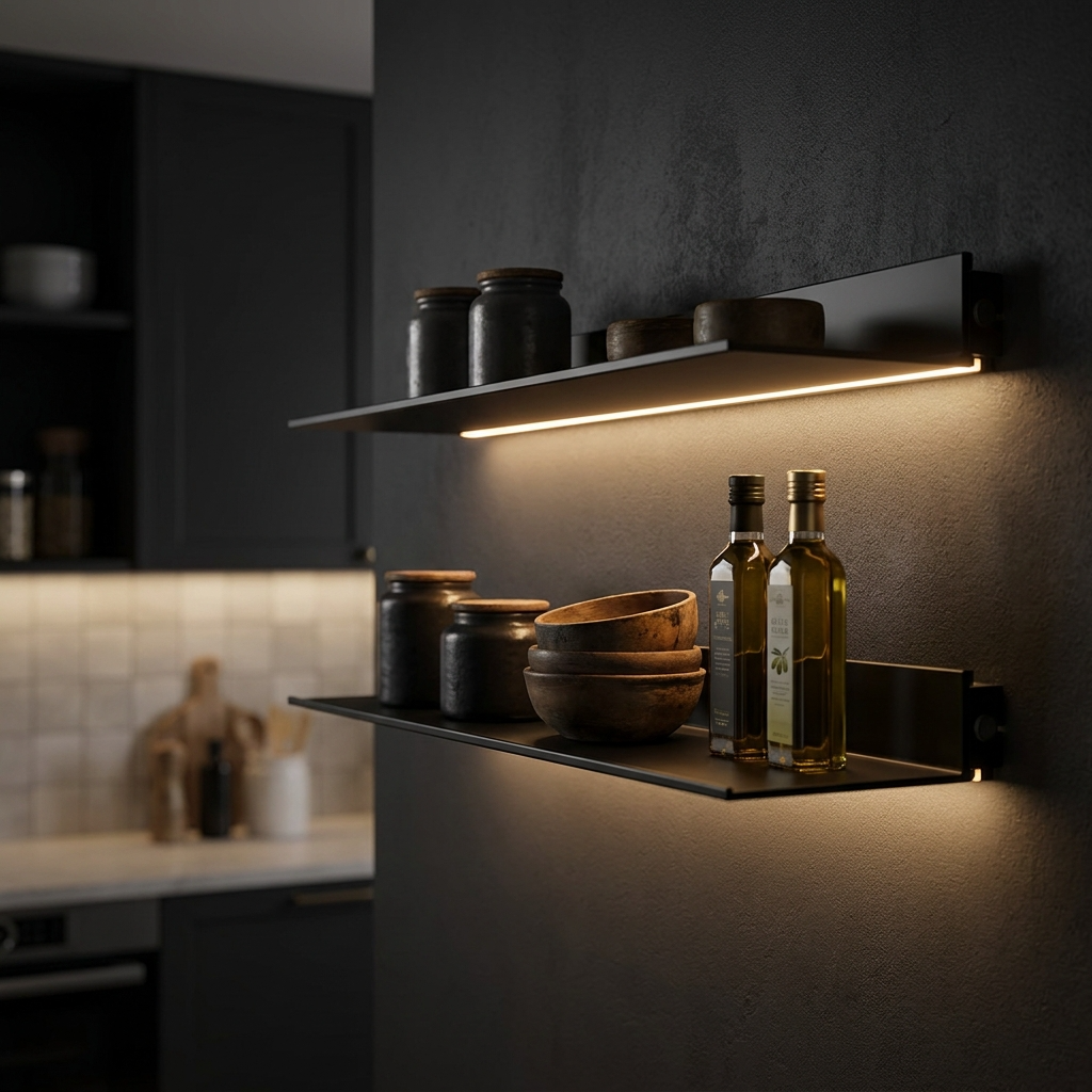 Étagère lumineuse sublimant votre art de vivre quotidien