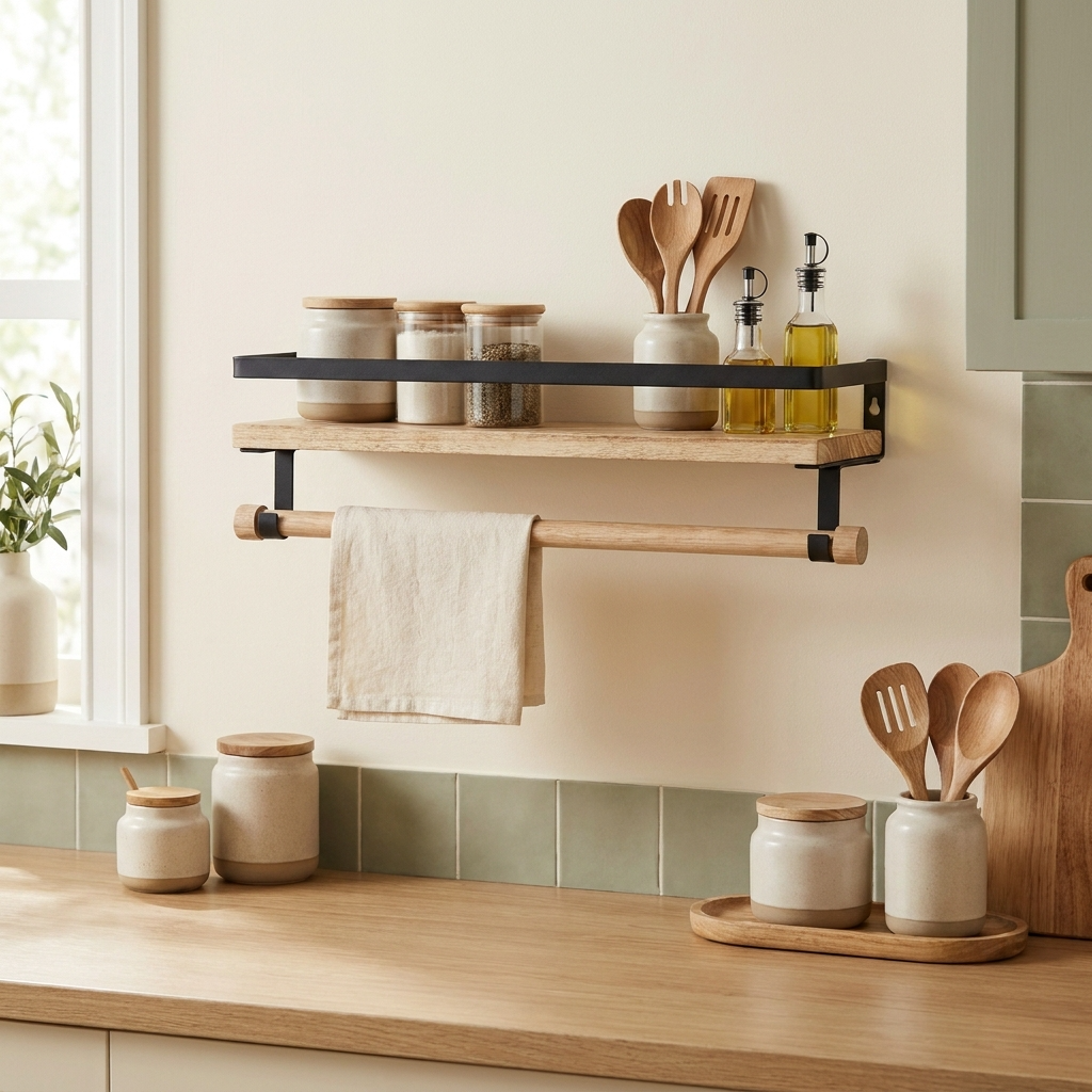 Rangement parfait au-dessus de votre plan de travail