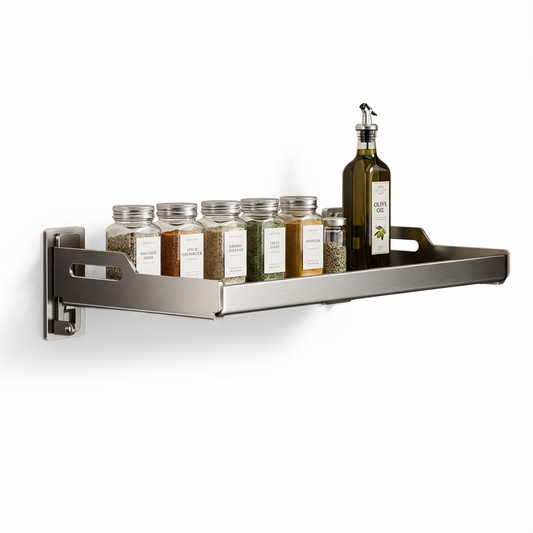 Étagère cuisine 60 cm fond blanc