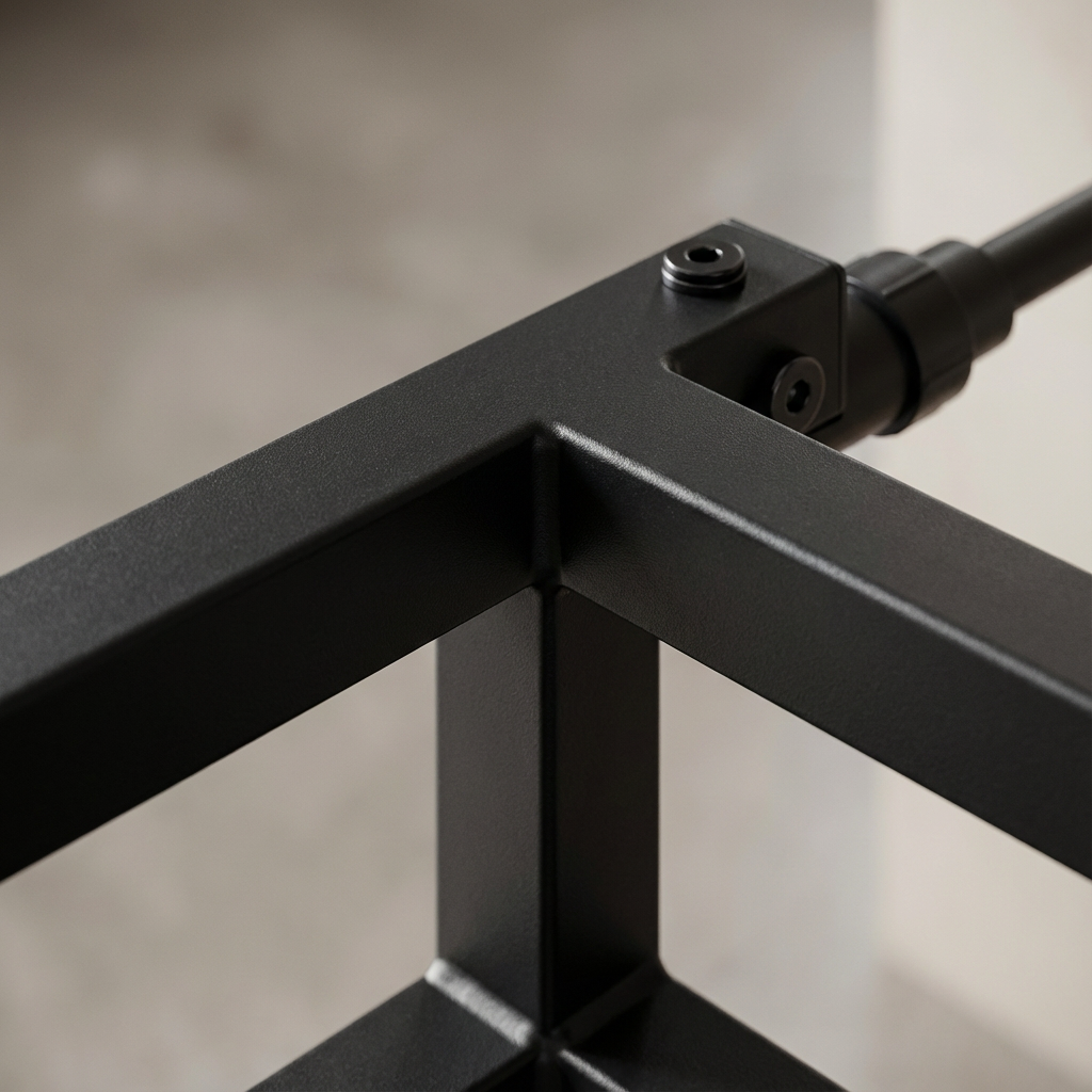 etagere cuisine Micro-Onde noir macro