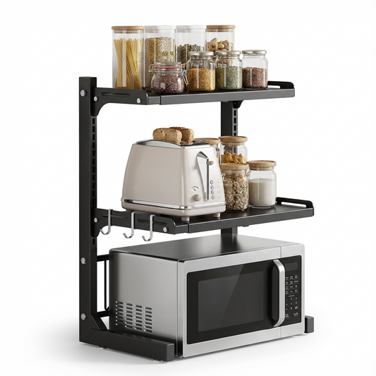 Étagère cuisine métallique