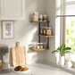 etagere cuisine murale bois angle