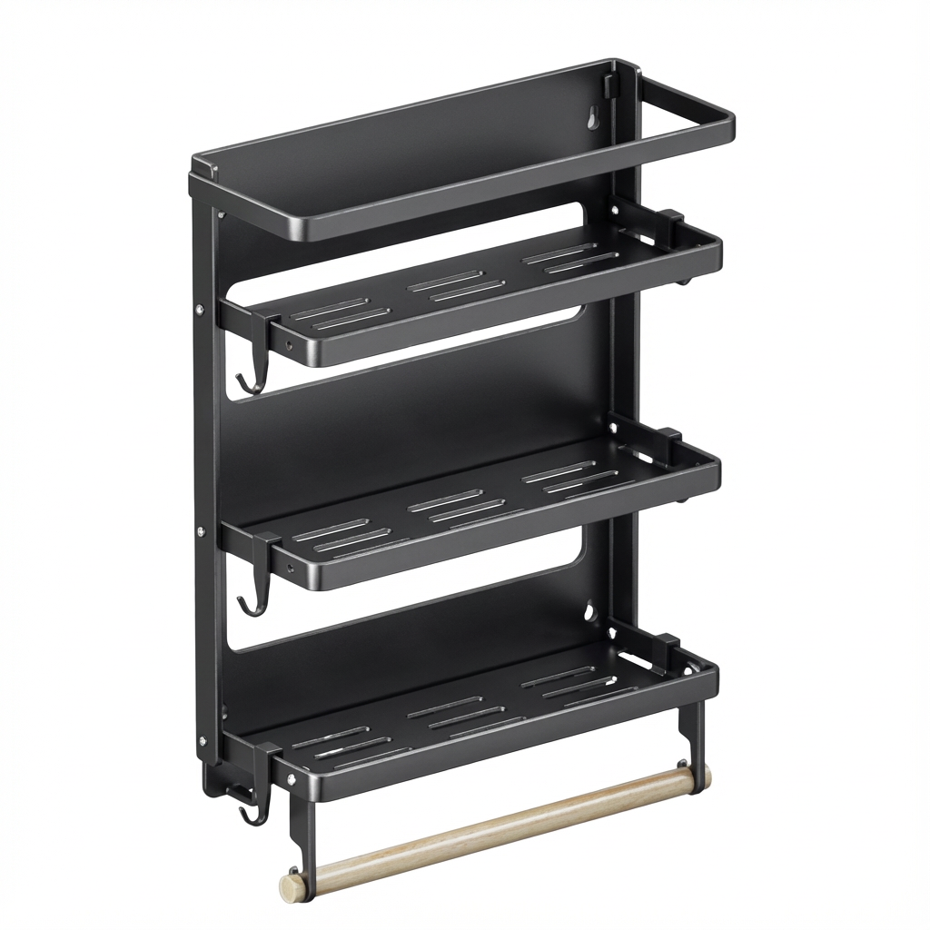 etagere cuisine style industriel mur blanc