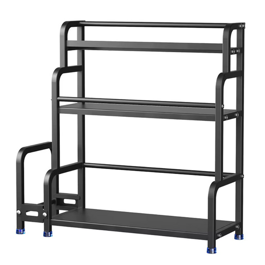 Étagère cuisine sur pied anthracite sur fond blanc