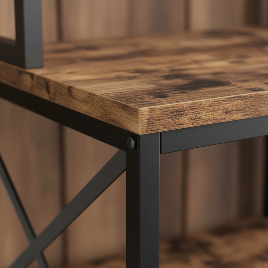 etagere cuisine sur pied wood