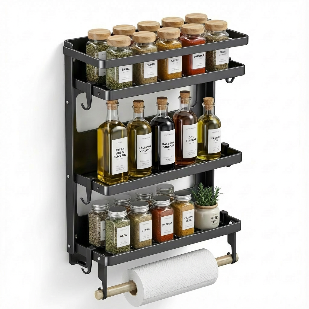 etagere magnétique fond blanc