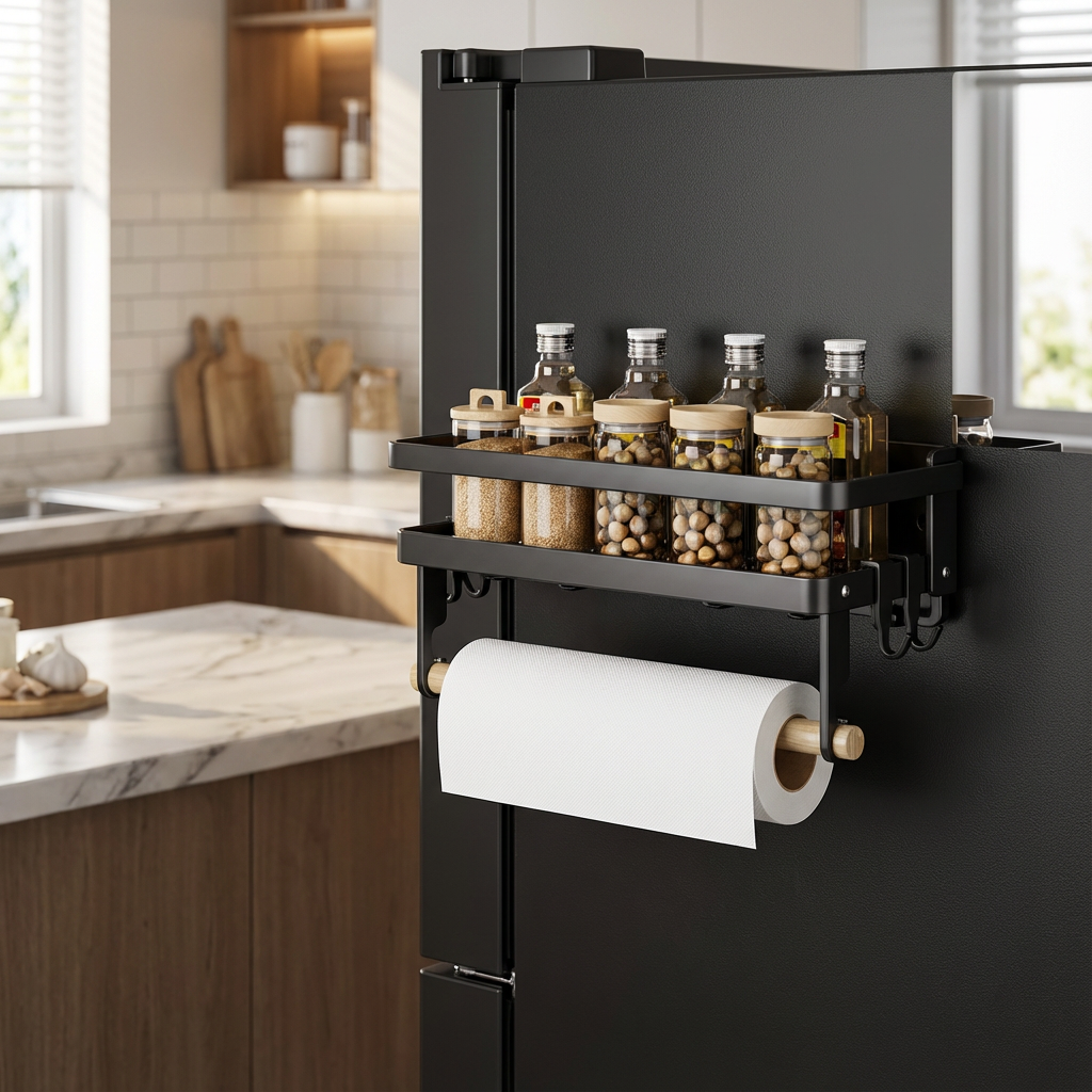 Étagère magnétique sur frigo