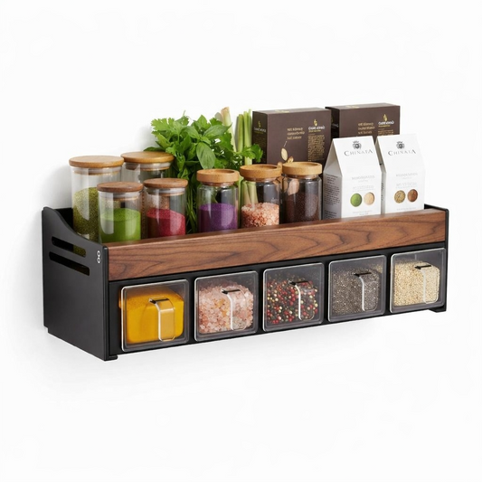 Étagère murale cuisine bois