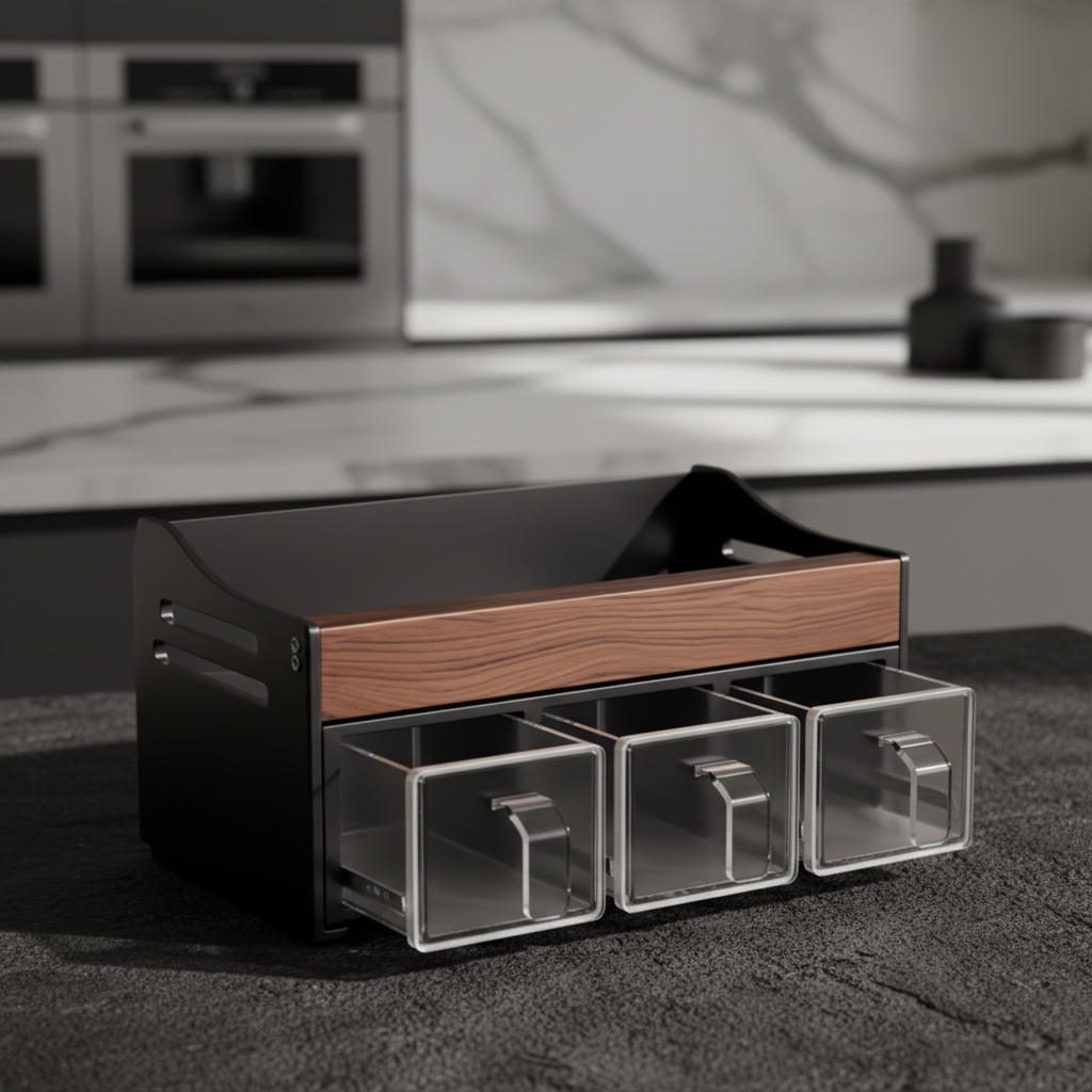 Étagère murale cuisine bois presentation