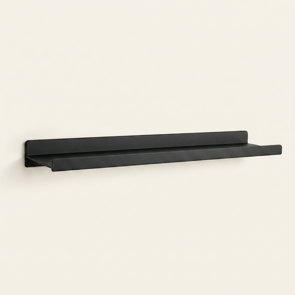 Étagère murale noire minimaliste