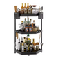 etagere sur pied d'angle sans fond de grande taille