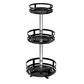 etagere sur pied rotative de 3 étages fond blanc
