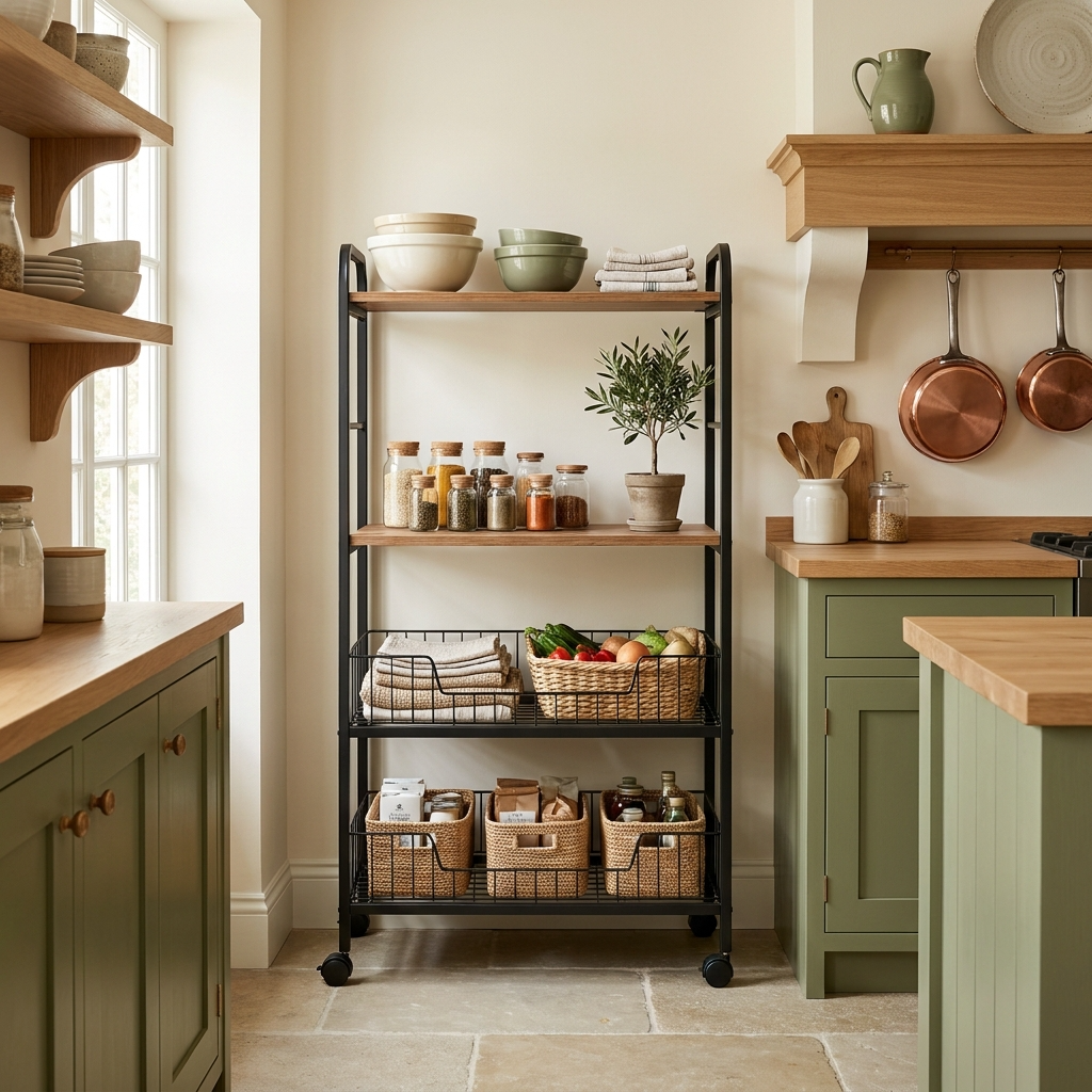Rangement élégant pour thé, café et plantes