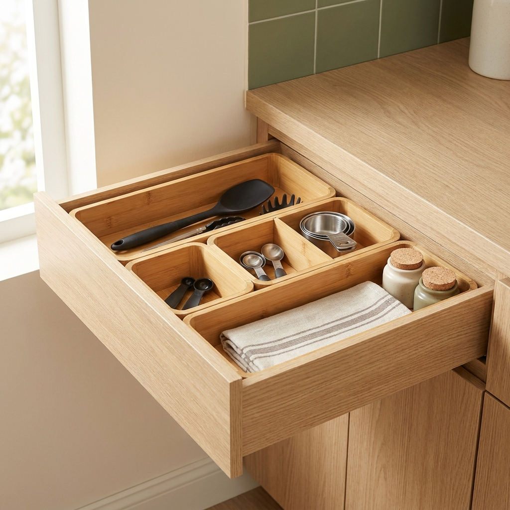 Bacs modulaires parfaits pour ustensiles de cuisson