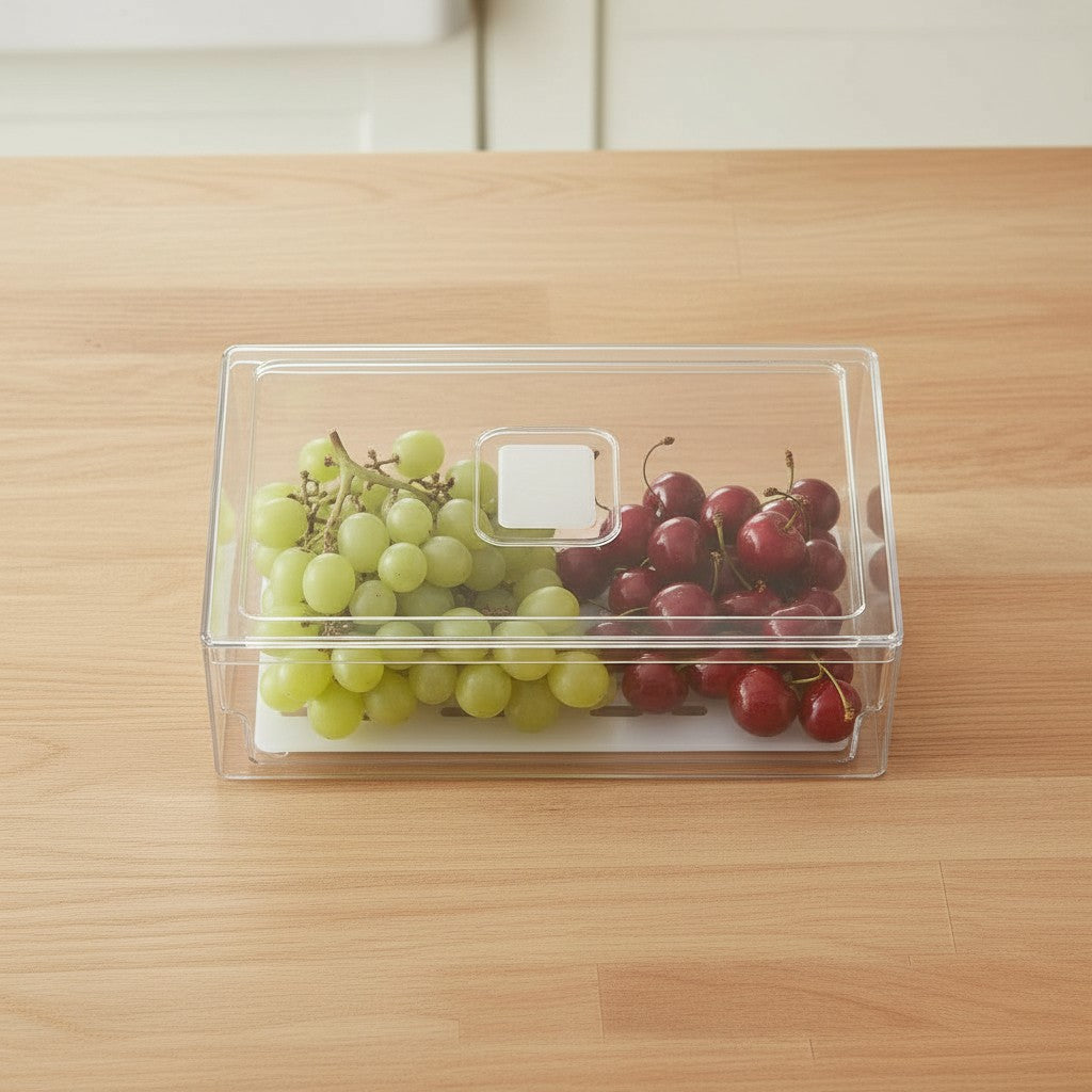 organisateur de frigo vue de haut