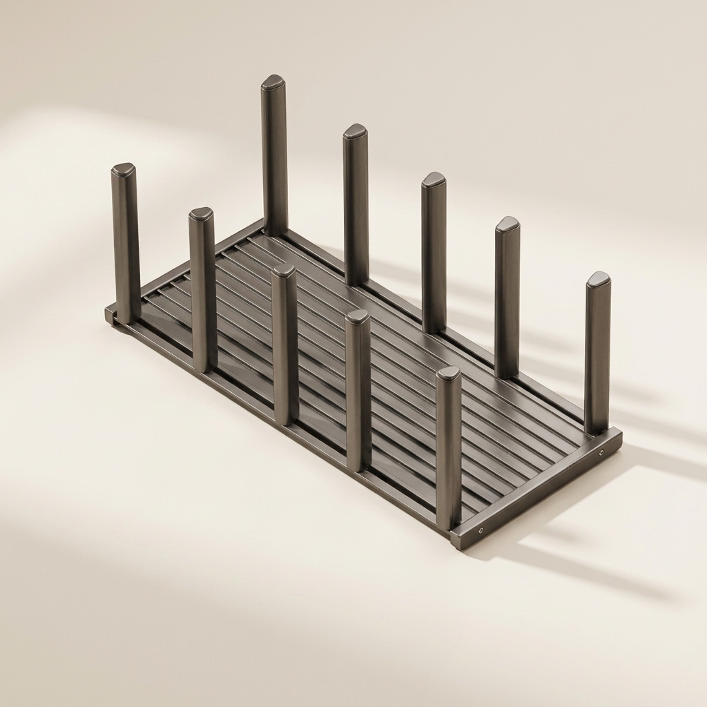 Rangement modulaire élégant sur fond ivoire crème