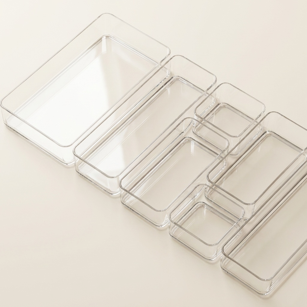 Packshot épuré de nos bacs d'organisation modulaires