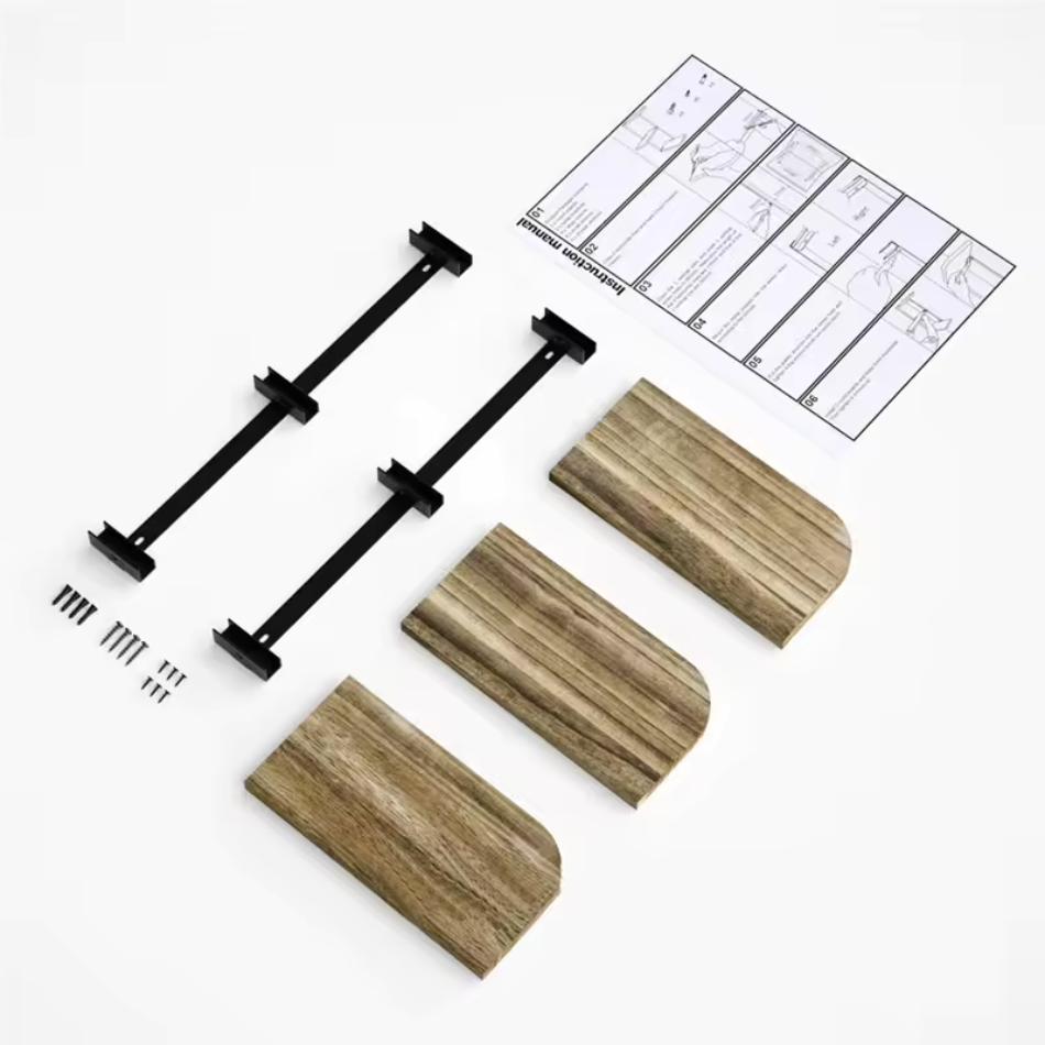 plan etagere cuisine bois