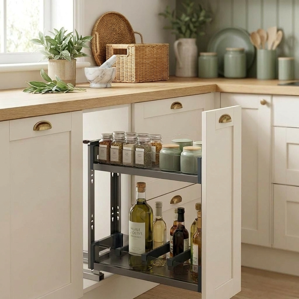 Rangement coulissant cuisine 10 cm