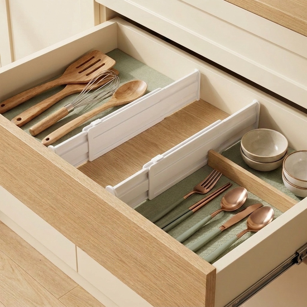 Organisation parfaite du tiroir avec séparateurs extensibles