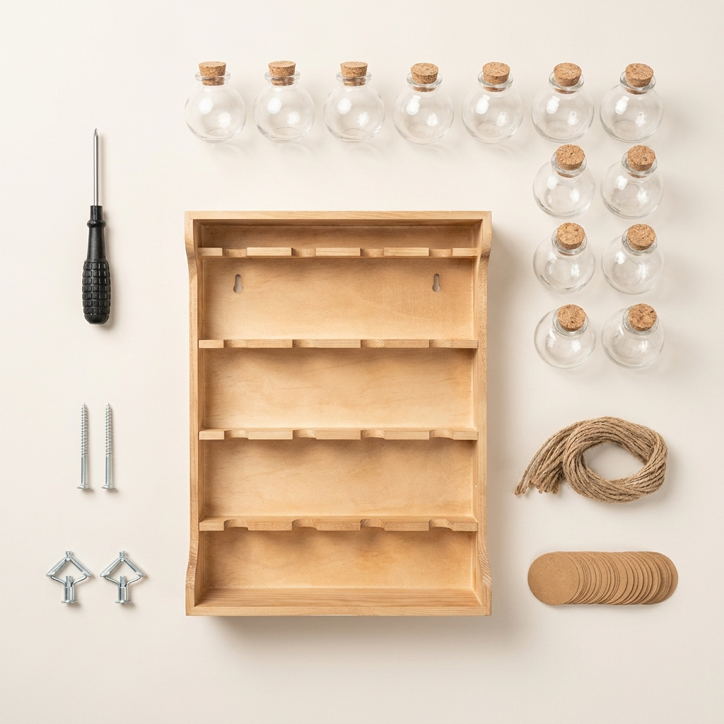 Tous les éléments du kit de montage sublimés.